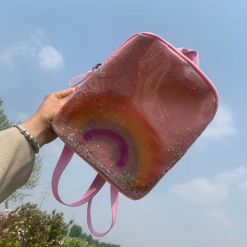 Children's Bags Toddlers Spring Summer Baby Rainbow Print Backpack