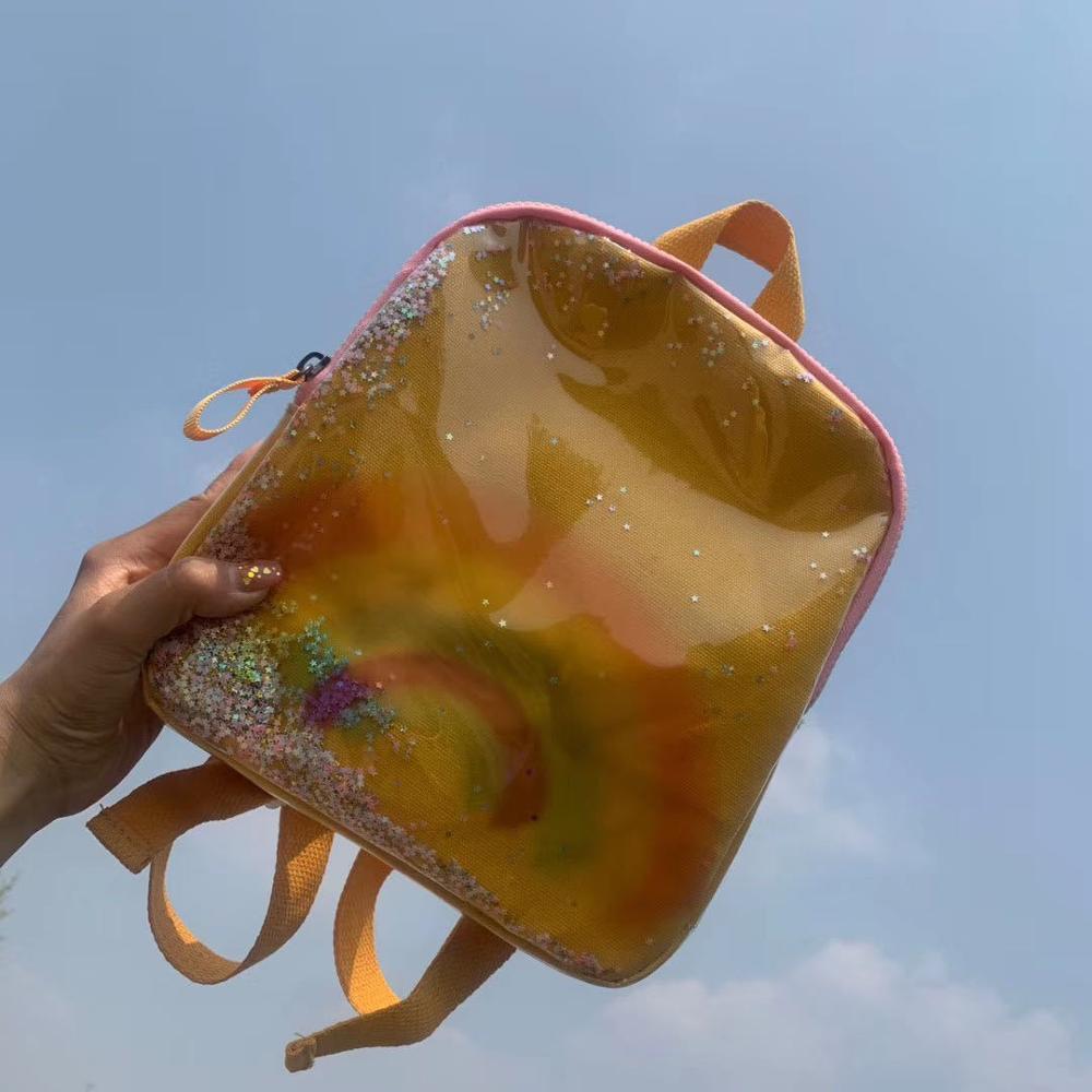 Children's Bags Toddlers Spring Summer Baby Rainbow Print Backpack