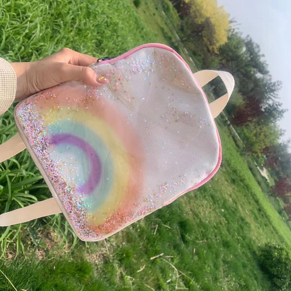 Children's Bags Toddlers Spring Summer Baby Rainbow Print Backpack