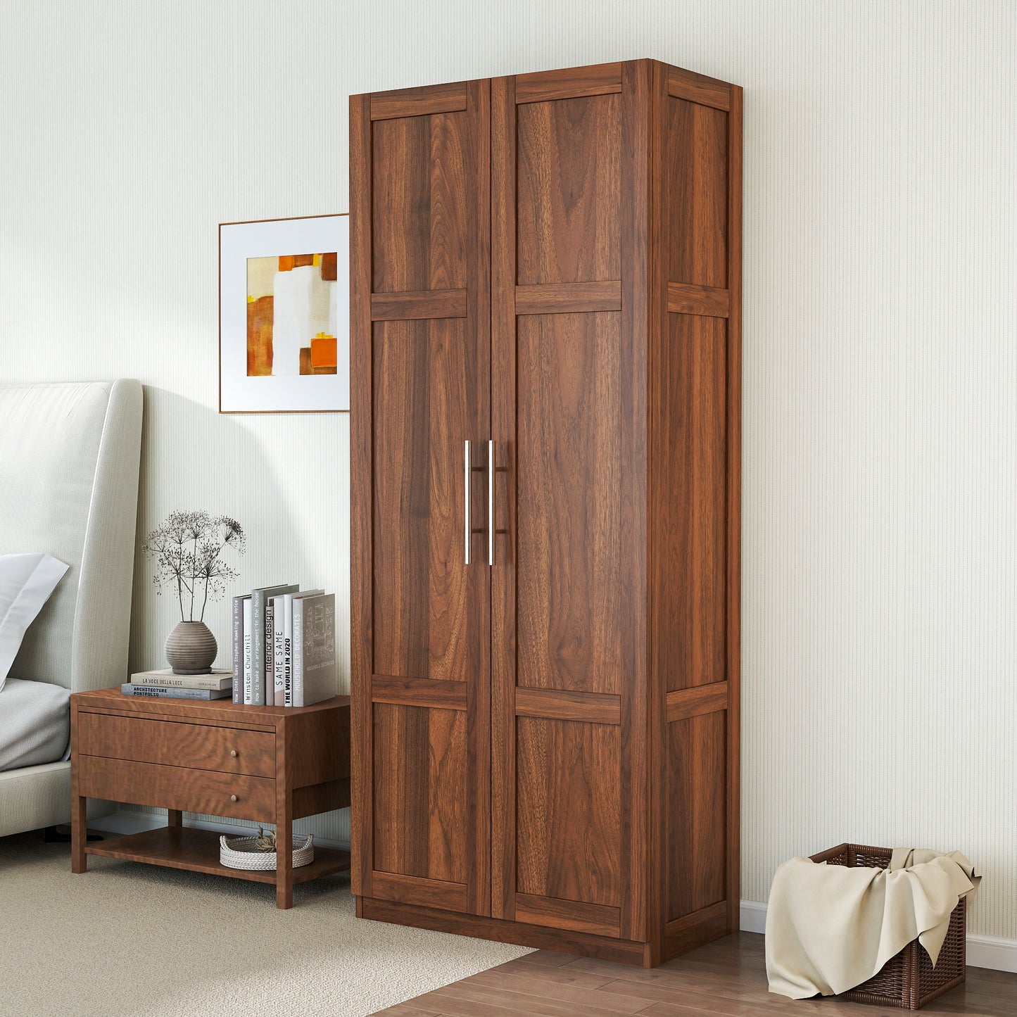 Pantry Cabinet, Kitchen Pantry Storage Cabinets With 2 Door And 3 Shelves, Pantry Storage Cabinet, Cupboard For Kitchen, Dining Room And Living Room.