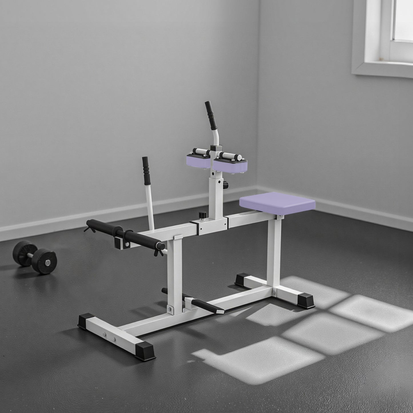 Adjustable Steel Seated Calf Raise Exercise Strength Training Gym Equipment, Purple