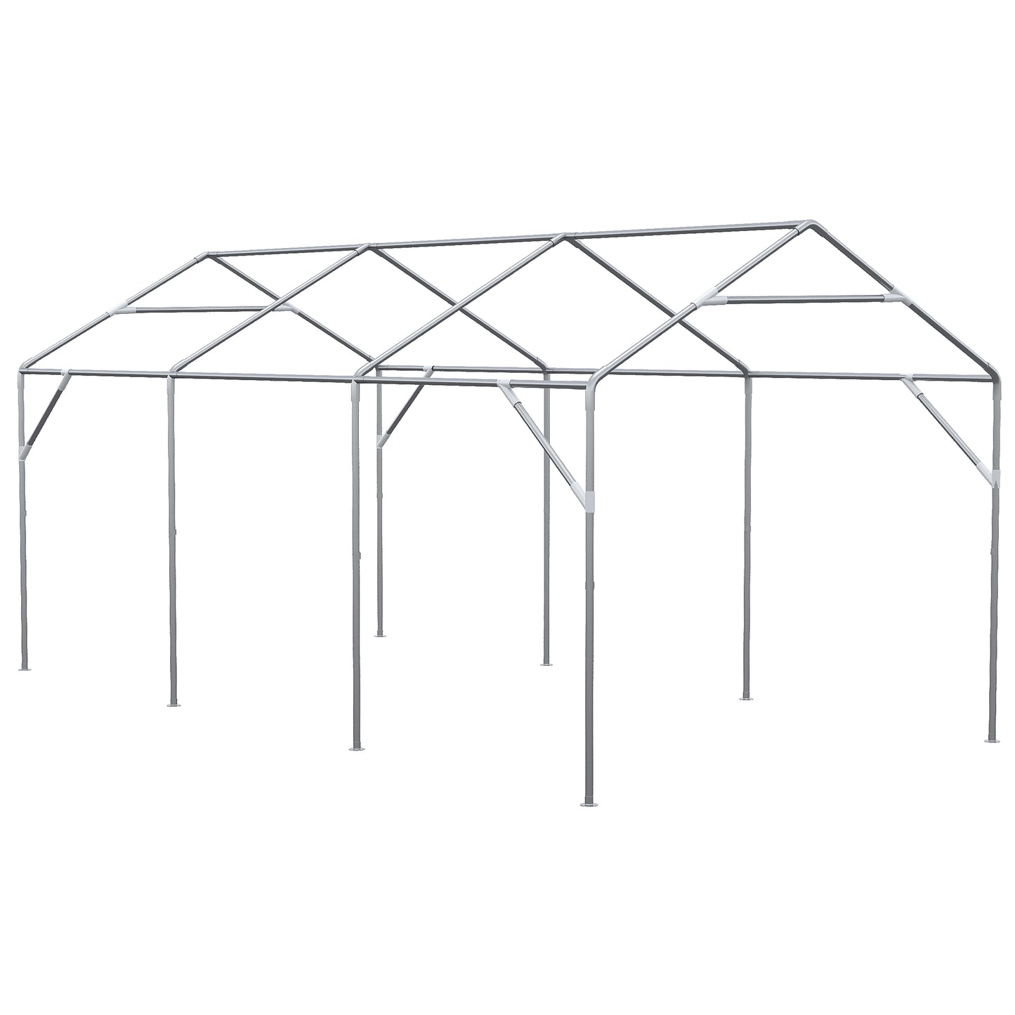 19.7' x 9.7' Heavy Duty Party Tent & Carport with Removable Sidewalls and Double Doors