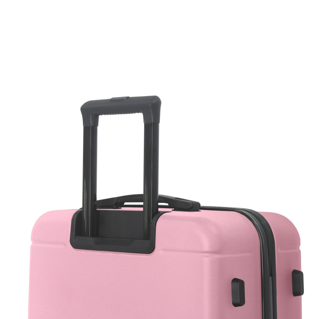 Luggage Sets ABS Hardshell 3pcs Luggage, Lightweight Durable Suitcase Sets Spinner Wheels Suitcase With TSA Lock 20''24''28'' Available Pink