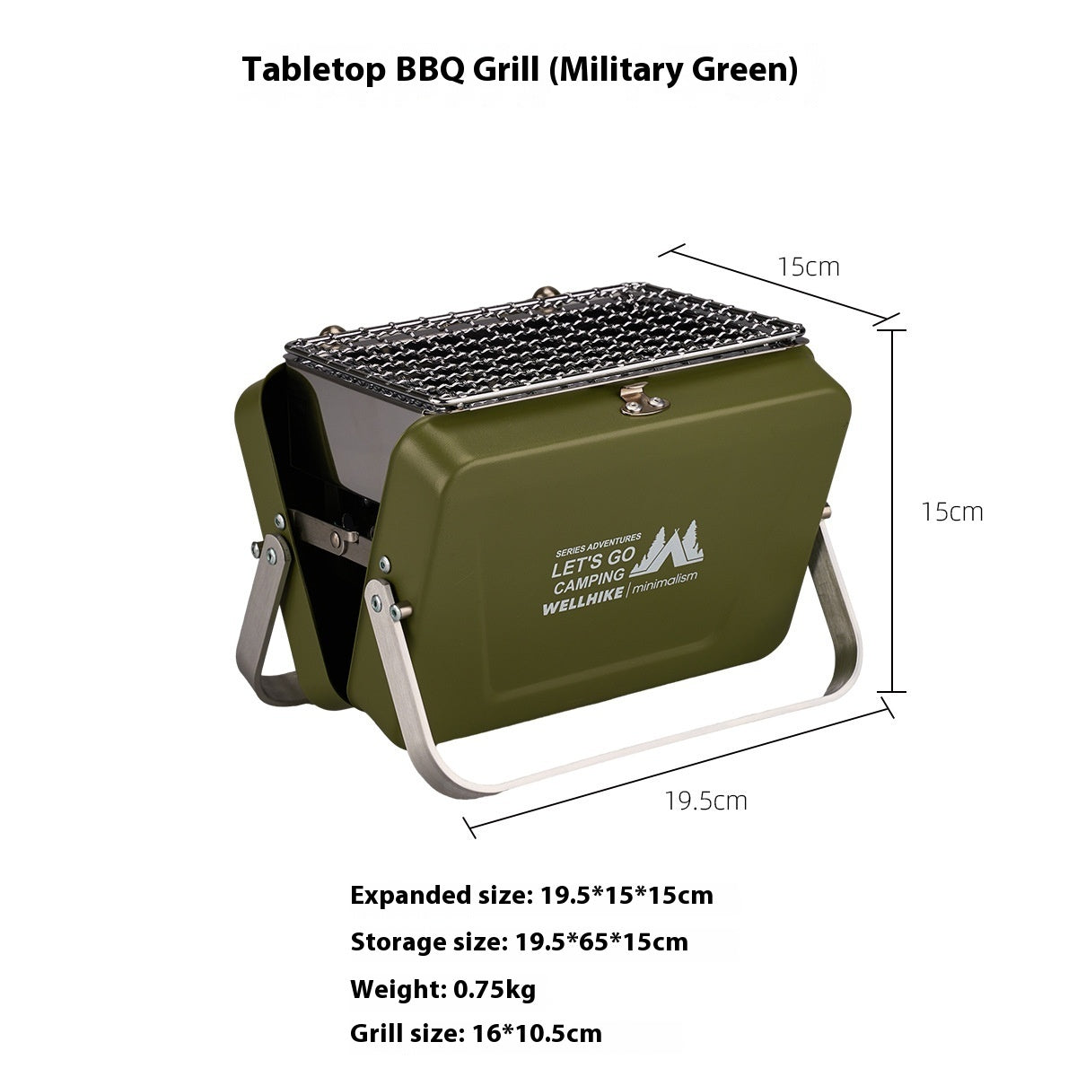 Outdoor Mini Barbecue Oven Portable Foldable Portable