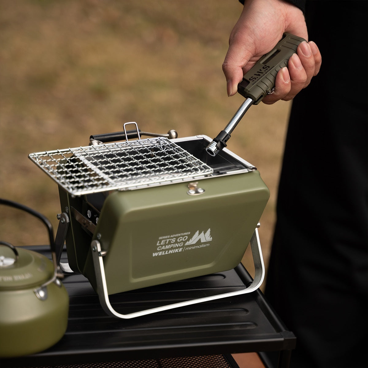 Outdoor Mini Barbecue Oven Portable Foldable Portable
