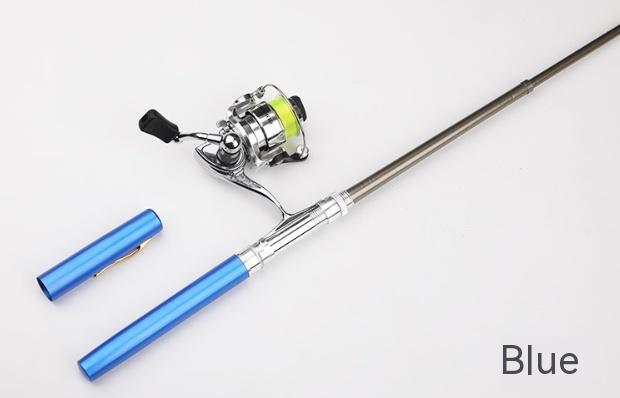 Pen Fishing Rod With Mini Metal Spinning Reel