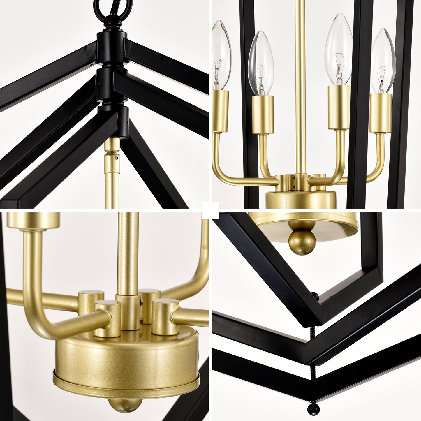 12-Light Lantern Tired Farmhouse Ceiling Hanging Light Black Chandelier Metal Modern Pendant Light Fixtures For Kitchen Island Dining Room Living Room Foyer Entryway E12 Bulbs Not Included