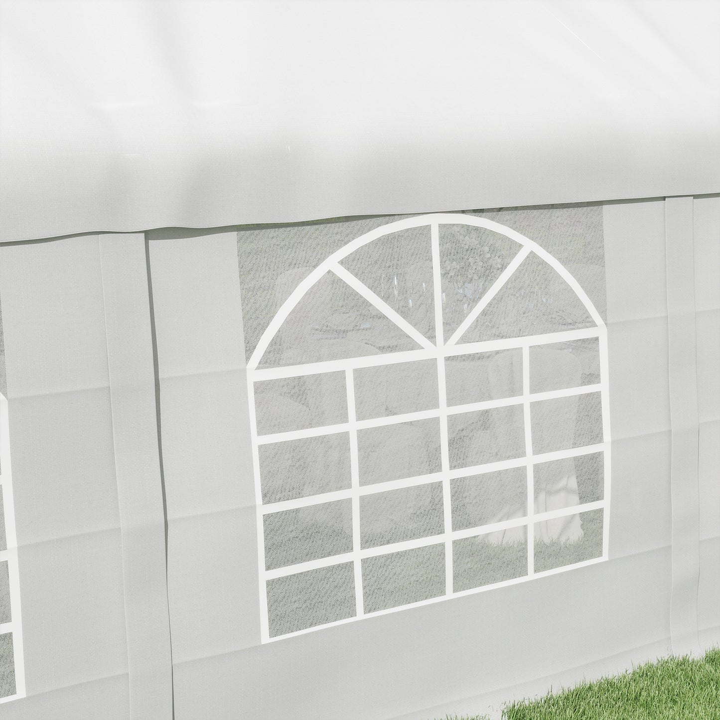 32x16 Outdoor Canopy Tent Heavy Duty Carport Tent with Cathedral Window Design for Party & Wedding