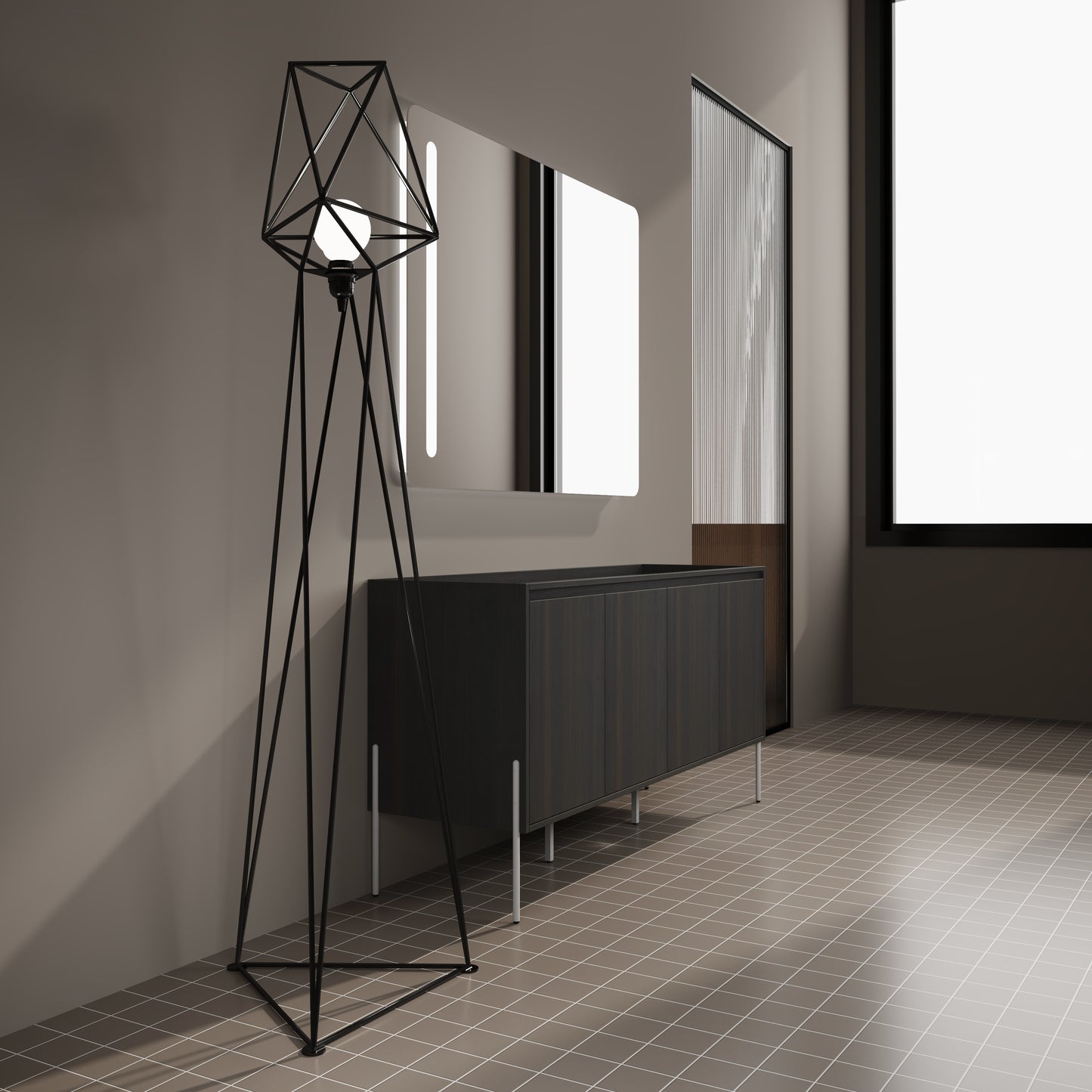 60 Freestanding Bathroom Vanity, Storage Cabinet With Soft Closed Doors KD-Package-Excluding Sink