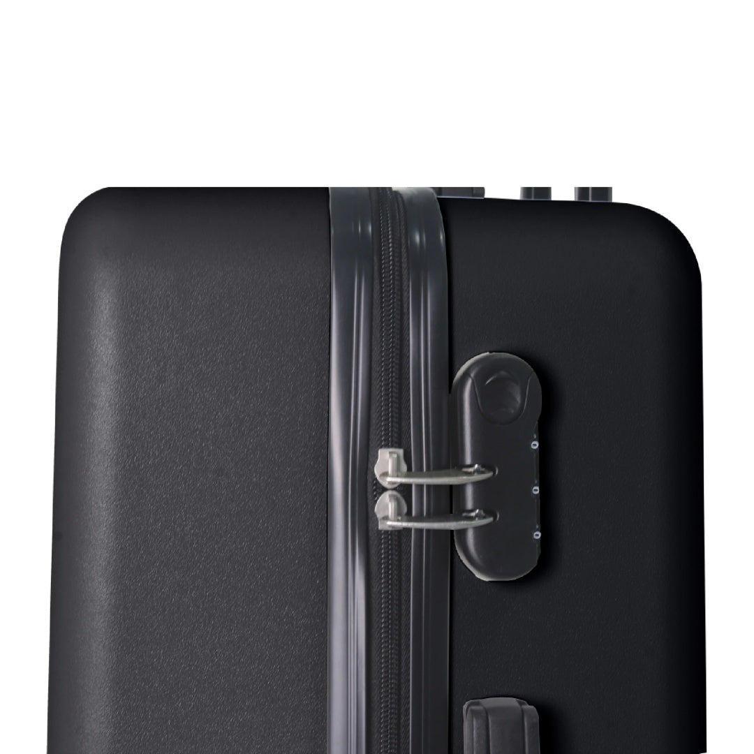 Luggage Sets ABS Hardshell 3pcs Luggage, Lightweight Durable Suitcase Sets Spinner Wheels Suitcase 20 24 28 BLACK
