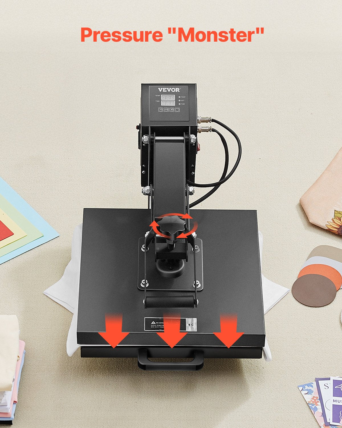 Heat Press Machine 15 X 15 Inch Sublimation Printer Transfer For DIY T-shirt