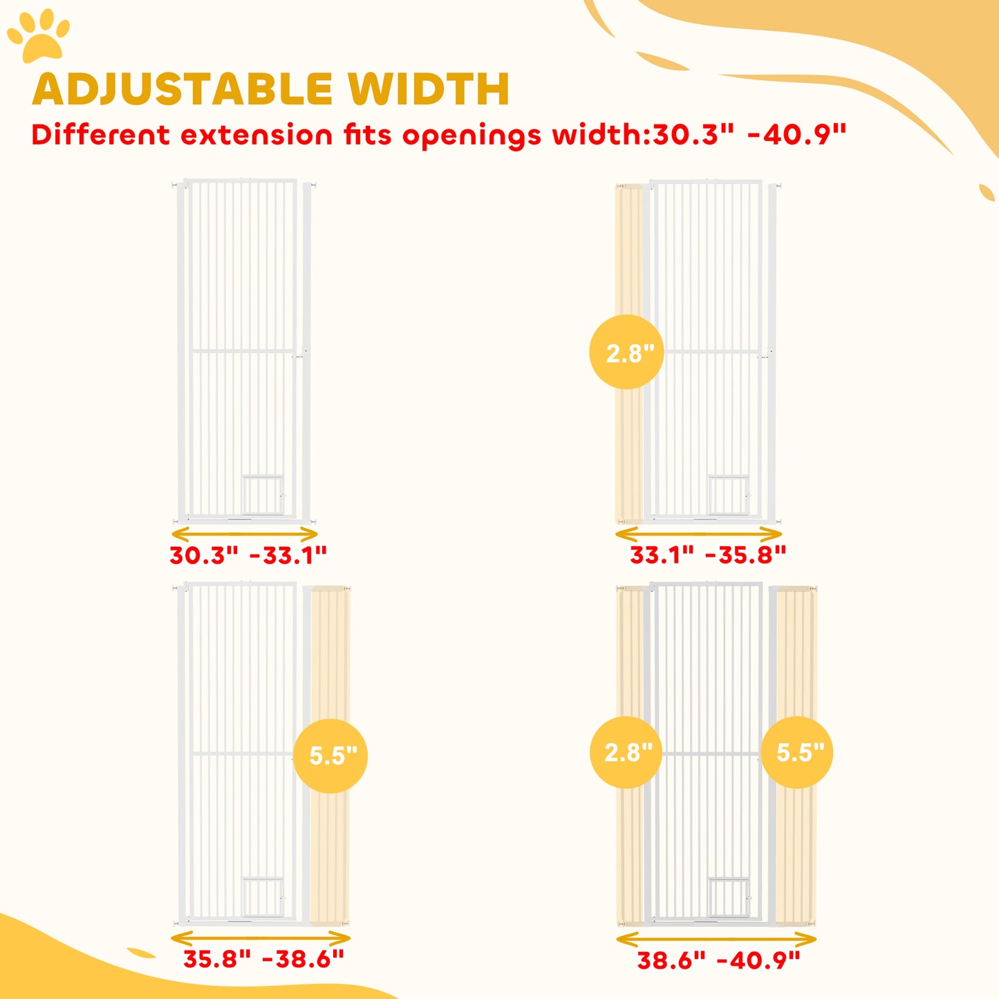 67" Extra Tall Pet Gate