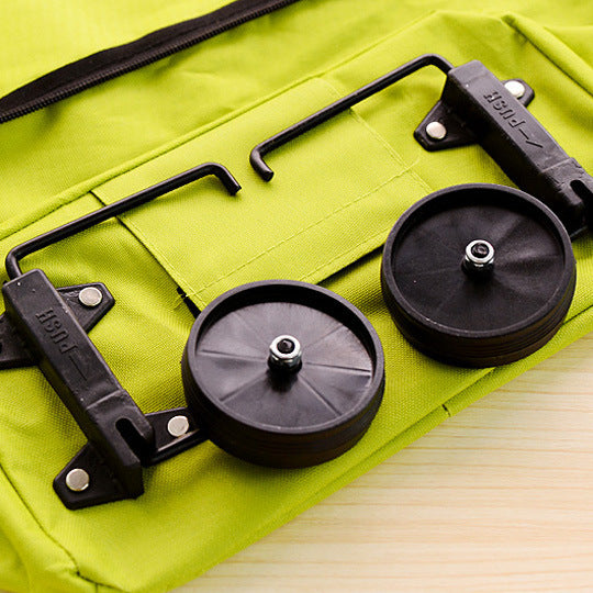 Folding shopping trolley