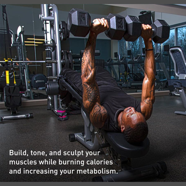 20LB 2 HDRS Rubber Coated Solid Cast Iron Dumbbells, Not Shipped On Weekends