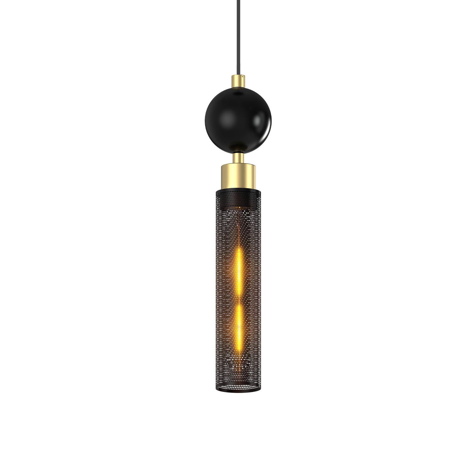 Modern Black Wrought Iron Pendant Light For Kitchen Island, Adjustable Cord Pendant Fixture, Hanging Lighting Over Kitchen Island, Indoor Chandelier For Bedroom & Bathroom