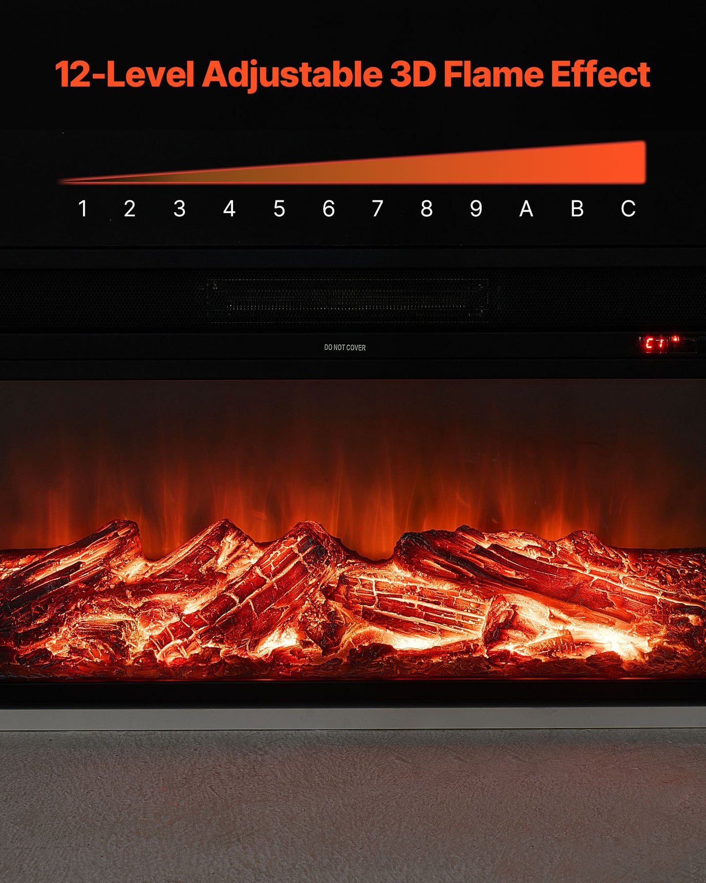 75 Inch Freestanding Fireplaces, 1500W 5120BTU Fake Electric Fireplace Stove Heater With Mantel, Overheating Protection, Adjustable Flames,Timer, Remote, For Living Room,Bedroom,White