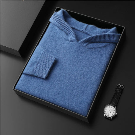 Cashmere Hooded Thickened Sweater Loose Men
