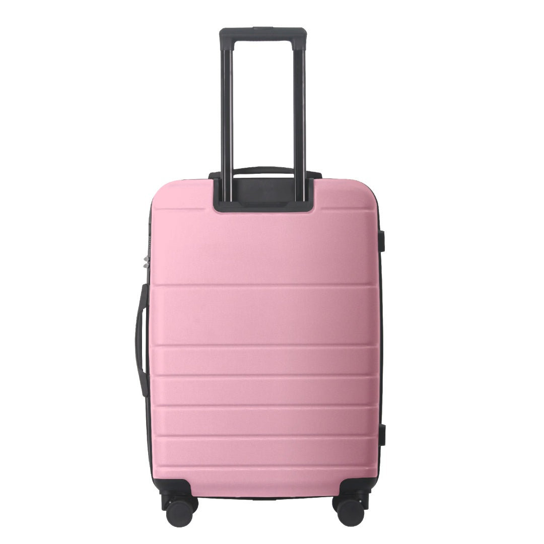 Luggage Sets ABS Hardshell 3pcs Luggage, Lightweight Durable Suitcase Sets Spinner Wheels Suitcase With TSA Lock 20''24''28'' Available Pink
