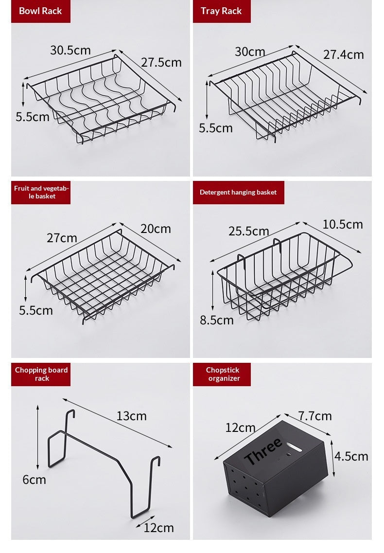 Self Pickup Only - Kitchen Multifunctional Storage Rack, Countertop, Chopsticks, Integrated Cutting Tool Storage Rack, Sink, Vertical Drainage Rack, Bowl And Dish Rack