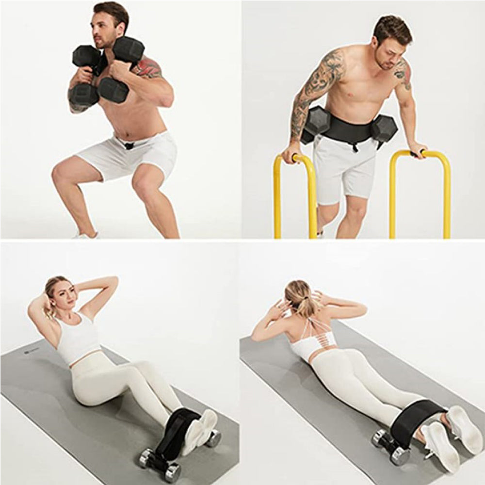 Dumbbell Potbelt Waist Strap,Hip Thrust Belts Booty For Use With Dumbbells Plates Exercise Anti-Slip For Gym Home Pull Up Belt For Weights