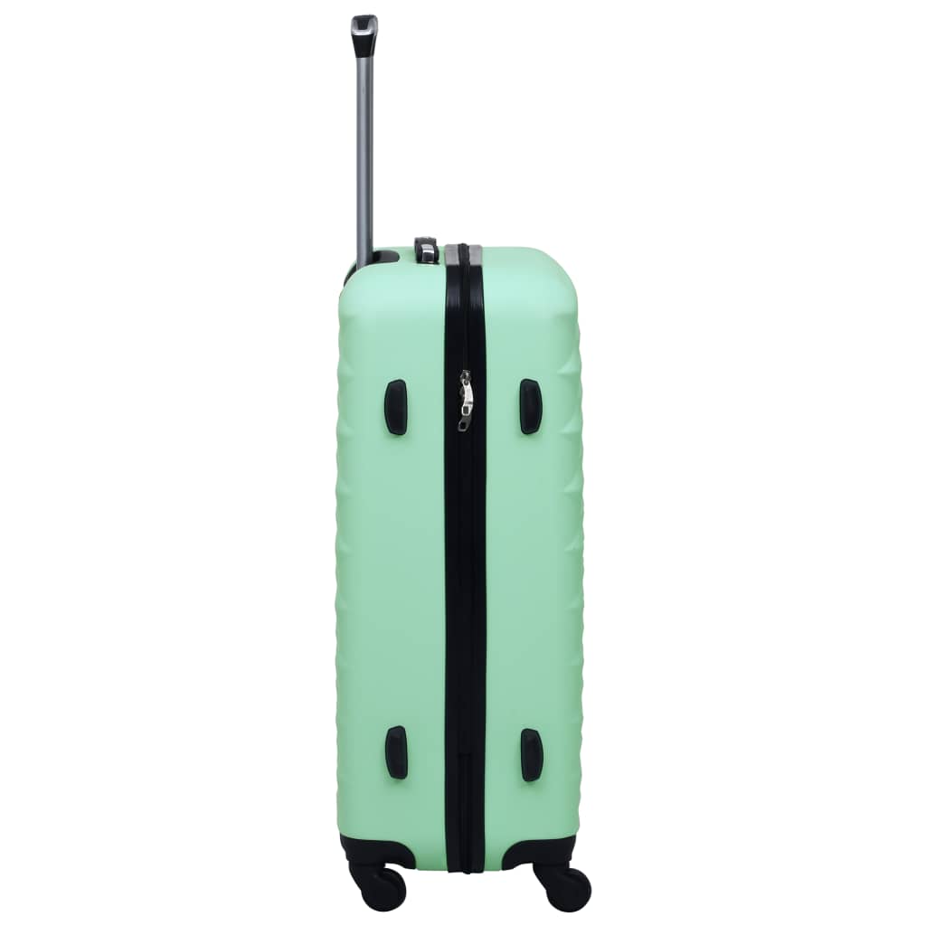 hard shell trolley, mint green ABS;   hard shell trolley, golden ABS