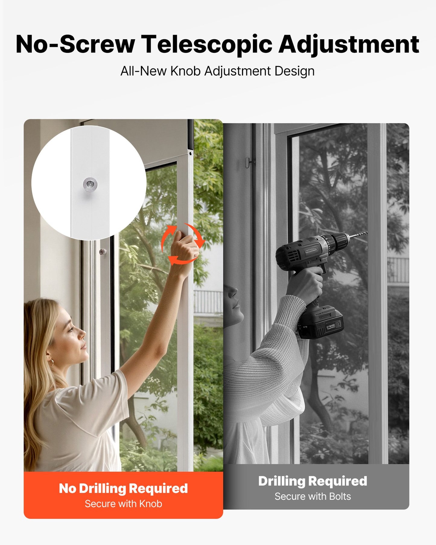 Dog Door For Sliding Glass Door, 91 To 96 In Adjustable Height, Aluminum Alloy Frame With Metal Rotating Hinges, Lock Design, 10 1/4 X 16 1/4 In Flap, Sliding Glass Pet Door For Renters