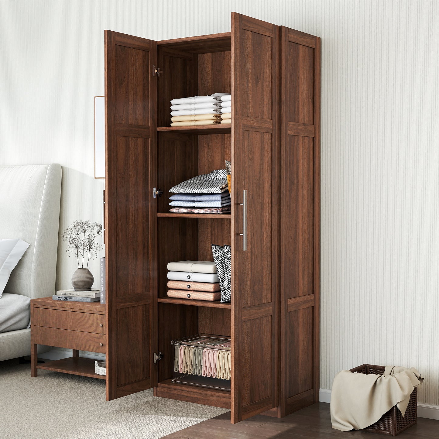Pantry Cabinet, Kitchen Pantry Storage Cabinets With 2 Door And 3  Shelves,  Pantry Storage Cabinet, Cupboard For Kitchen, Dining Room And Living Room.
