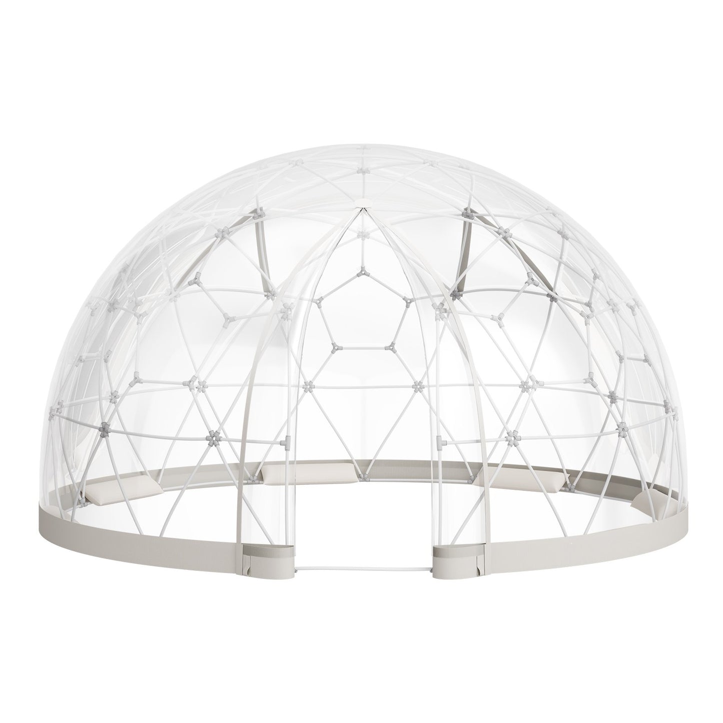 Garden Dome Igloo, 9.5 X 5.7 Ft Outdoor Clear Bubble Tent For 2-4 Person, Weatherproof Geodesic Dome Greenhouse  With Window, PVC Igloo Tent For Backyard Patios Camping Party Wedding
