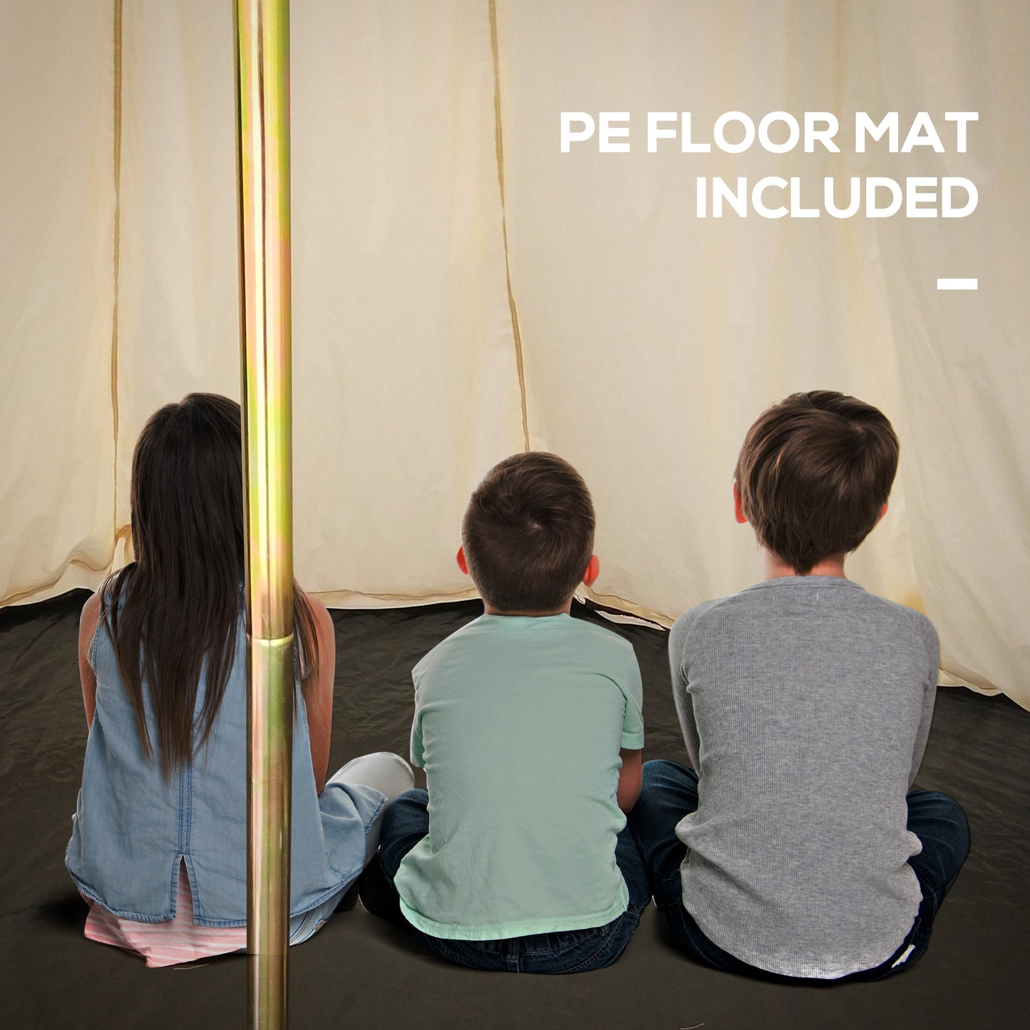 16.5’ x 16.5' x 10' 10-Person Waterproof Camping Tent Yurt with Unique Style