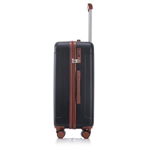 20   24  28  3 Pcs Set In ABS Spinner Wheel Luggage, Carry On Suitcase, Matching Color, TSA Combination Lock