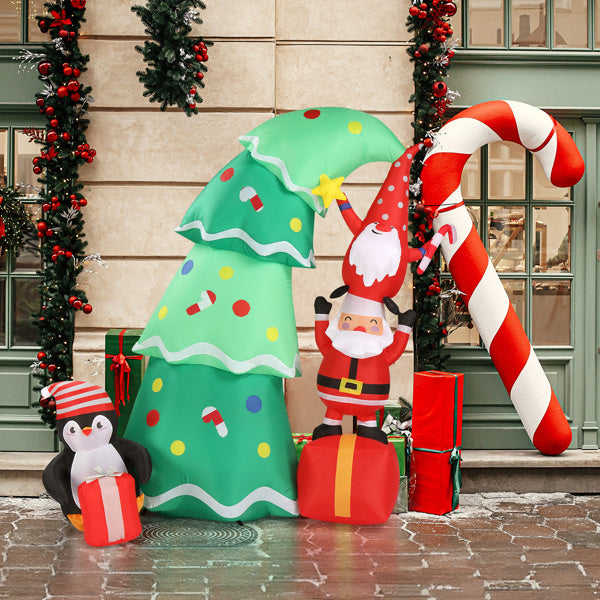6ft 8 LED Lights Christmas Inflatable Decoration