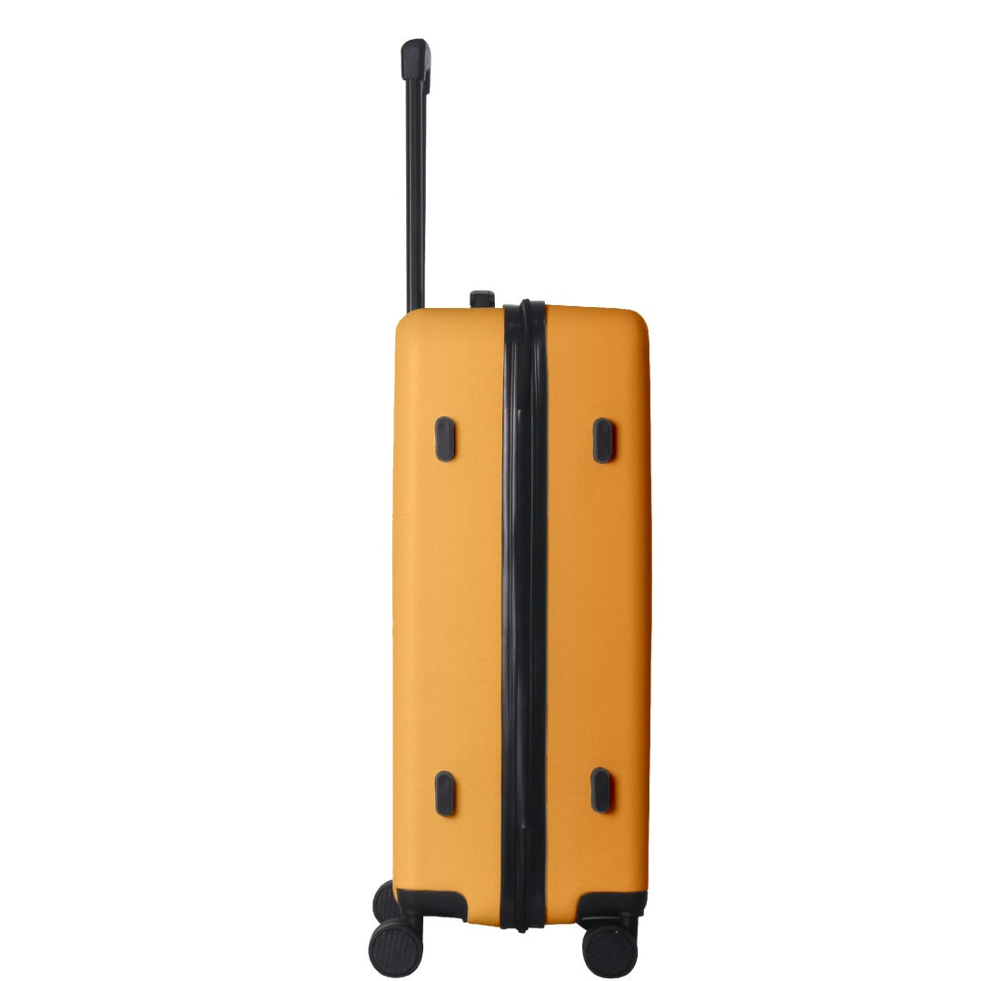 Luggage Sets ABS Hardshell 3pcs Luggage, Lightweight Durable Suitcase Sets Spinner Wheels Suitcase 20 24 28 Yellow