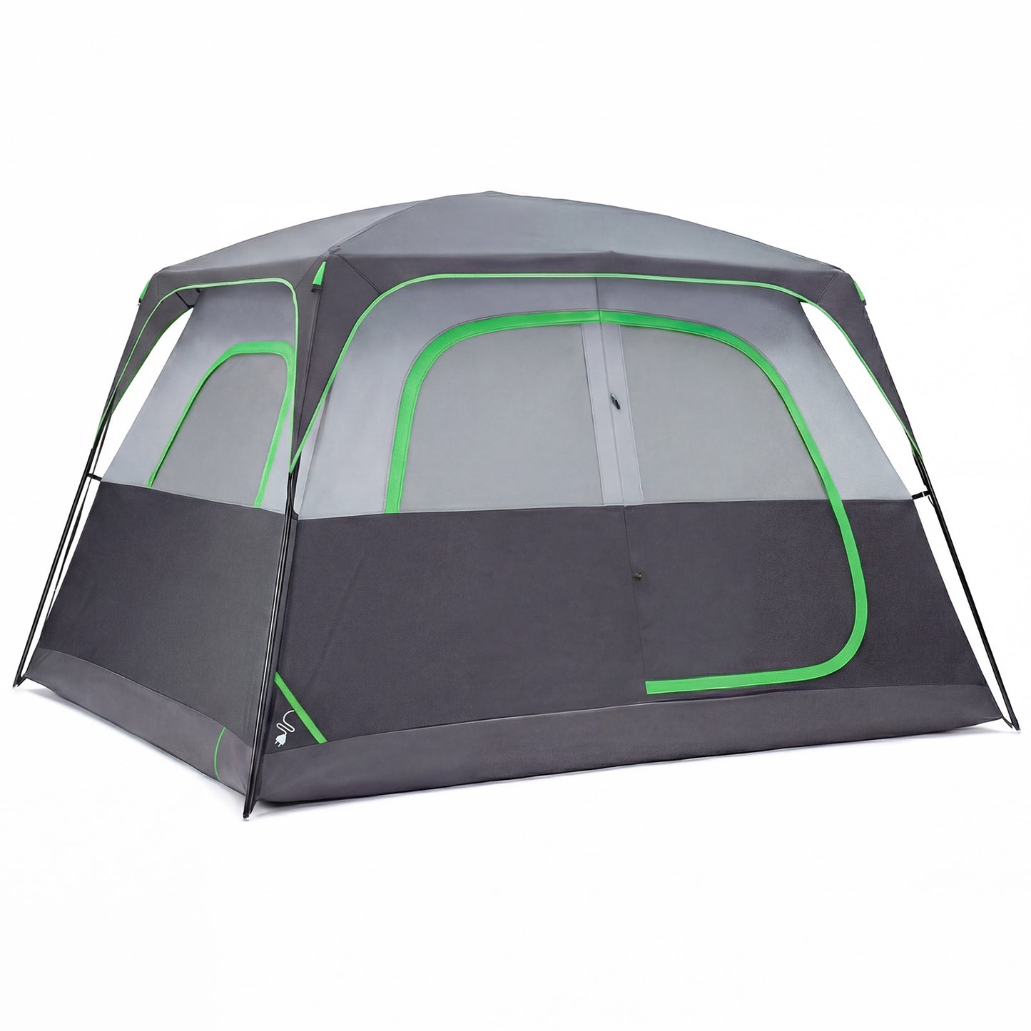6-person Waterproof And Windproof Family Camping Tent, With Spacious Interior, Easy-to-install Double-layer Tent, Featuring Mesh Windows And Skylights