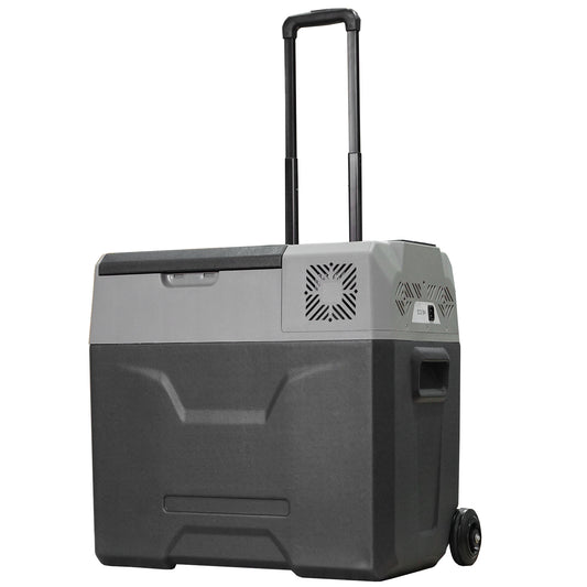 Car Refrigerator, Portable 12/24V 50 Litre Compressor Fridge Freezer, Electric Cooler Box For Camping, Travel, Picnic, Down To -20℃
