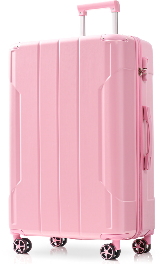 Hardshell Luggage, Lightweight Durable ABS Suitcases With Double Wheels, Expandable 28-inch Checked Luggage 28
