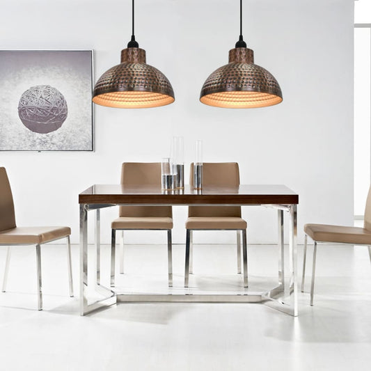 Ceiling Lights 2 pcs hemispherical copper-colored