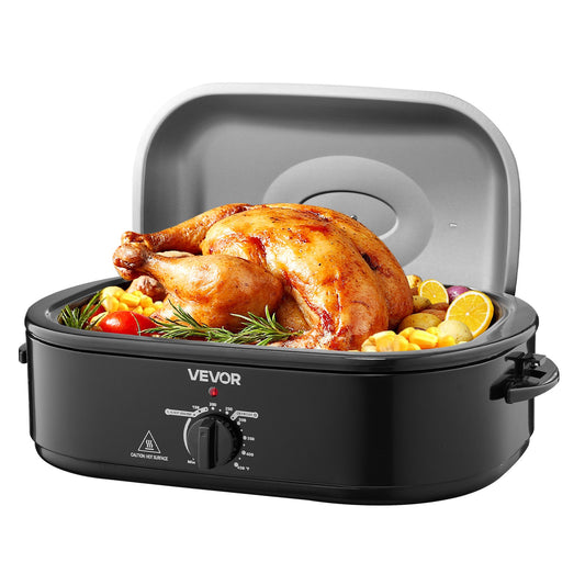 Electric Roaster Oven 18QT Electric Turkey Roaster With Self-Basting Lid