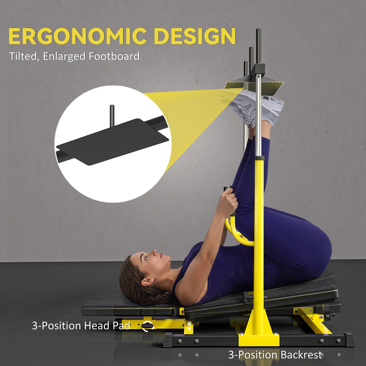 Vertical Leg Press Machine with Adjustable Leg
