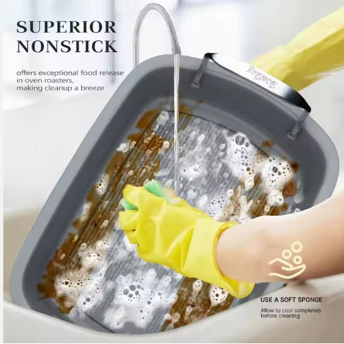 High-Temperature Resistant Chicken Roasting Pan Heat-Resistant Fried Chicken Tray For Oven Baking