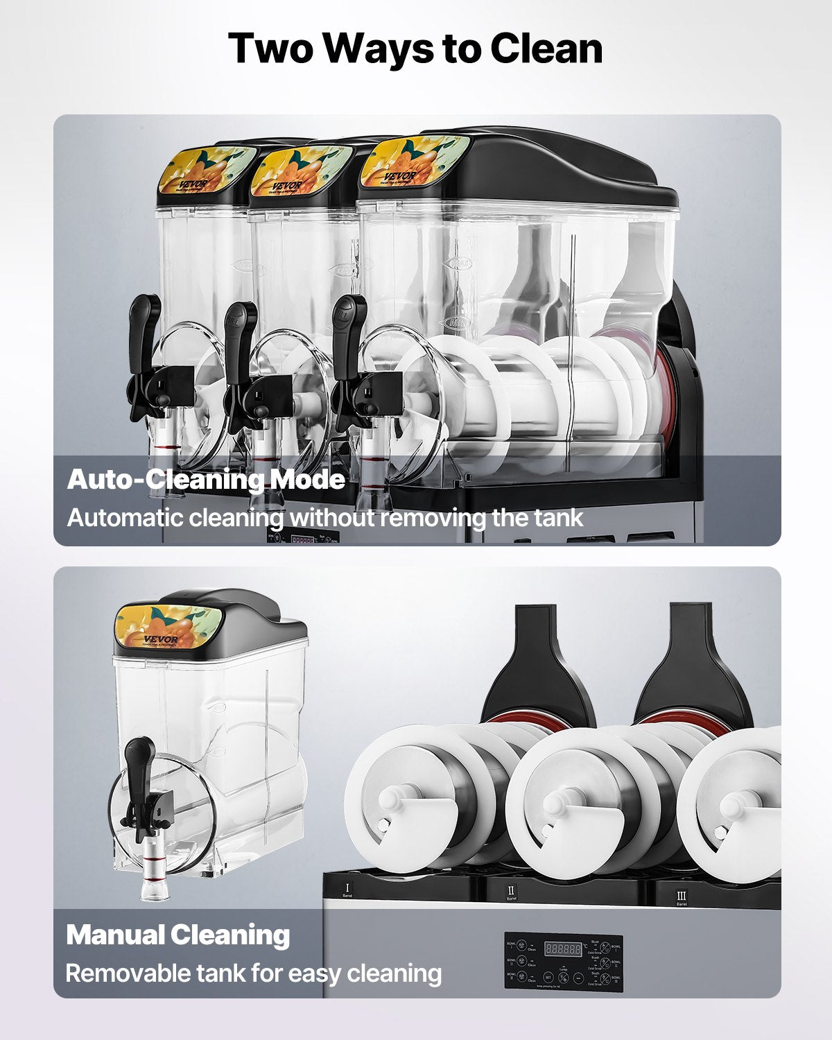 Commercial Slushy Machine 15Lx3 Tank Margarita Smoothie Frozen Drink Maker