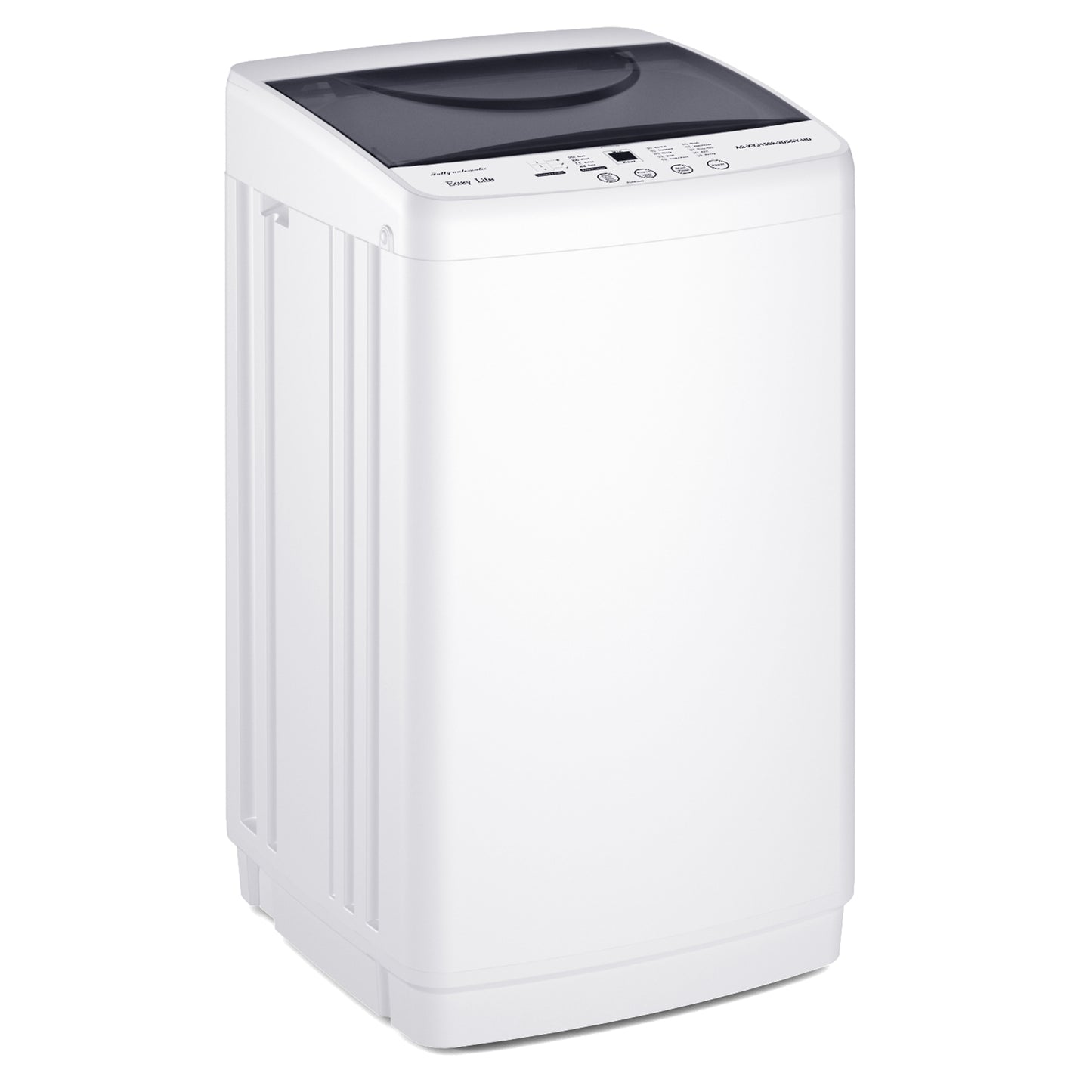 Portable Washing Machine, 7.7 Pounds, Fully Automatic Compact Model, Stainless Steel Tub, 10 Washing Modes, LED Display Screen
