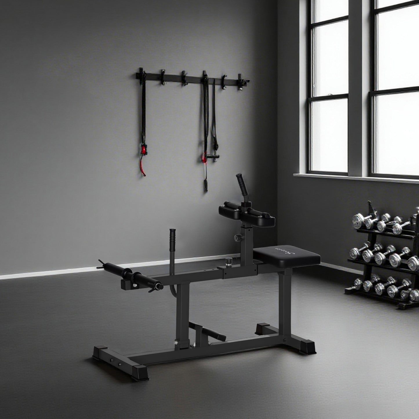 Adjustable Steel Seated Calf Raise Exercise Strength Training Gym Equipment, Black