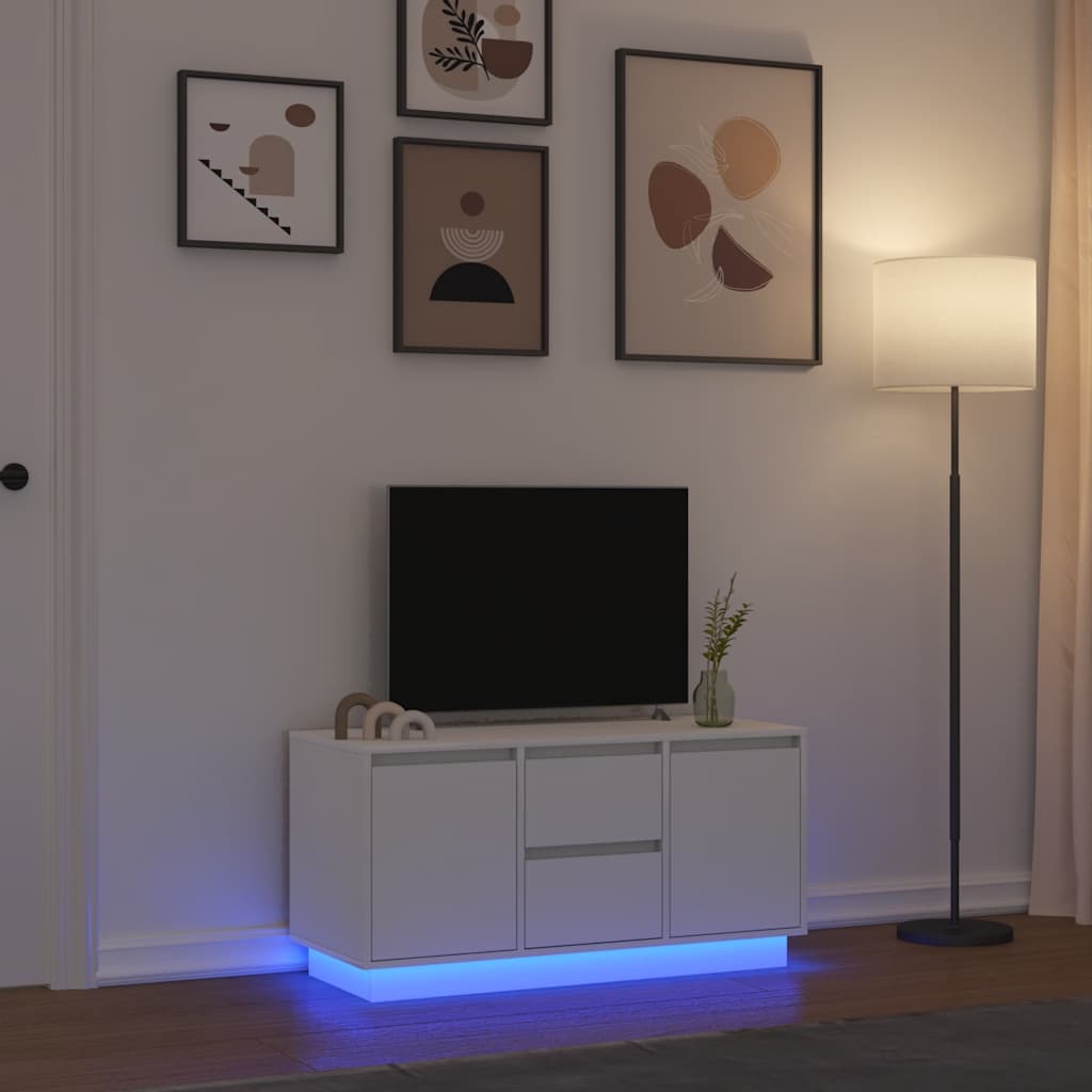 TV cabinet with LED lights 100x