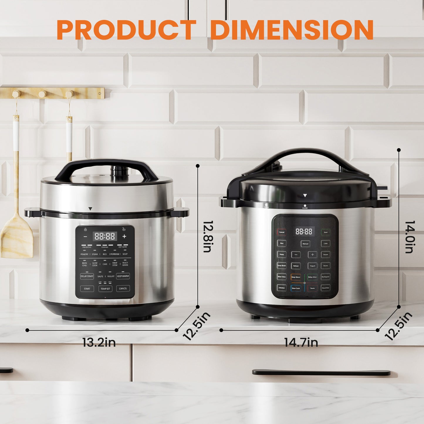 9 In 1 Electric Pressure Cooker, Warmer & Sterilizer, Saute, Slow Cooker, Rice Cooker, Multi-Functional Smart Pot