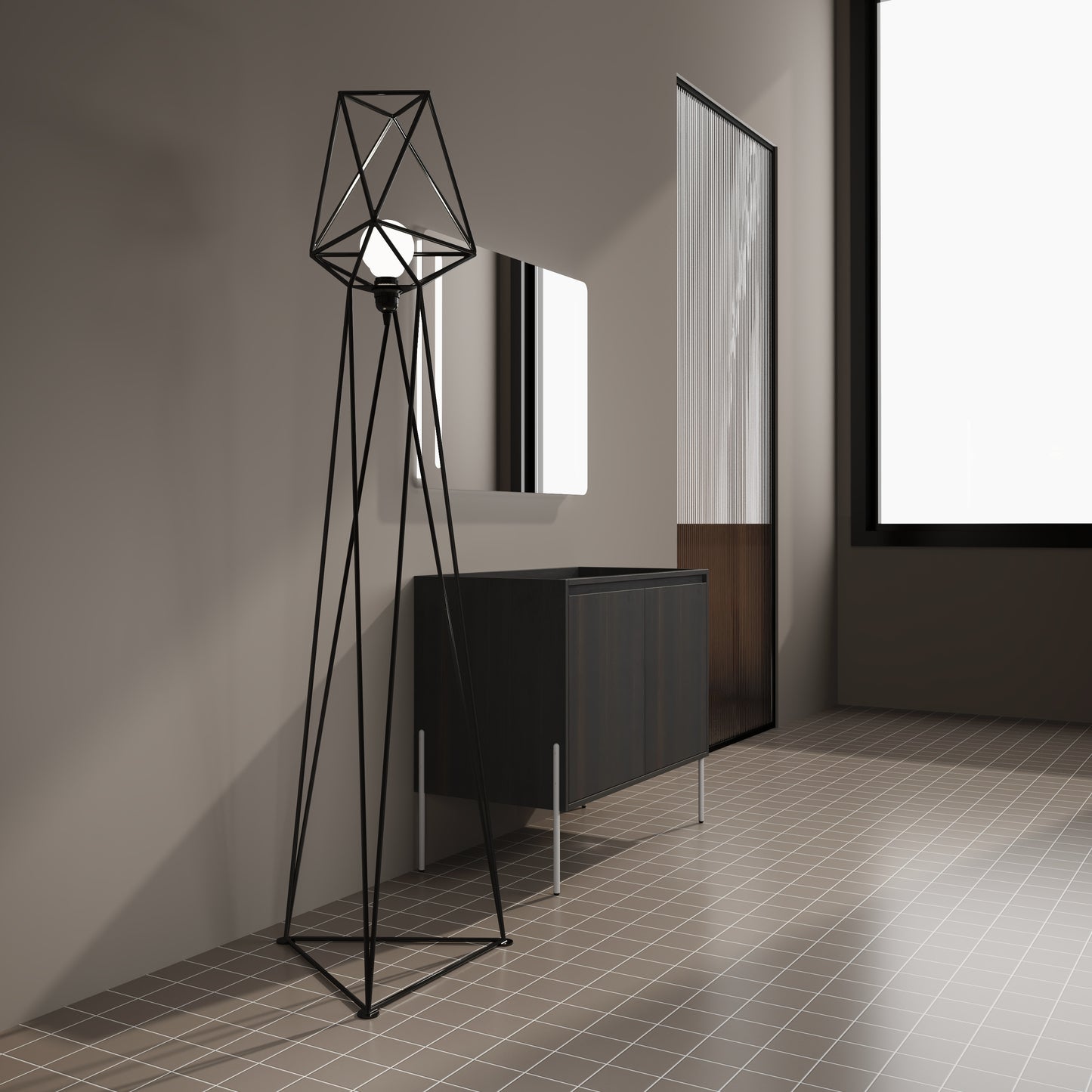 36 Freestanding Bathroom Vanity, Storage Cabinet With Soft Closed Doors KD-Package-Excluding Sink