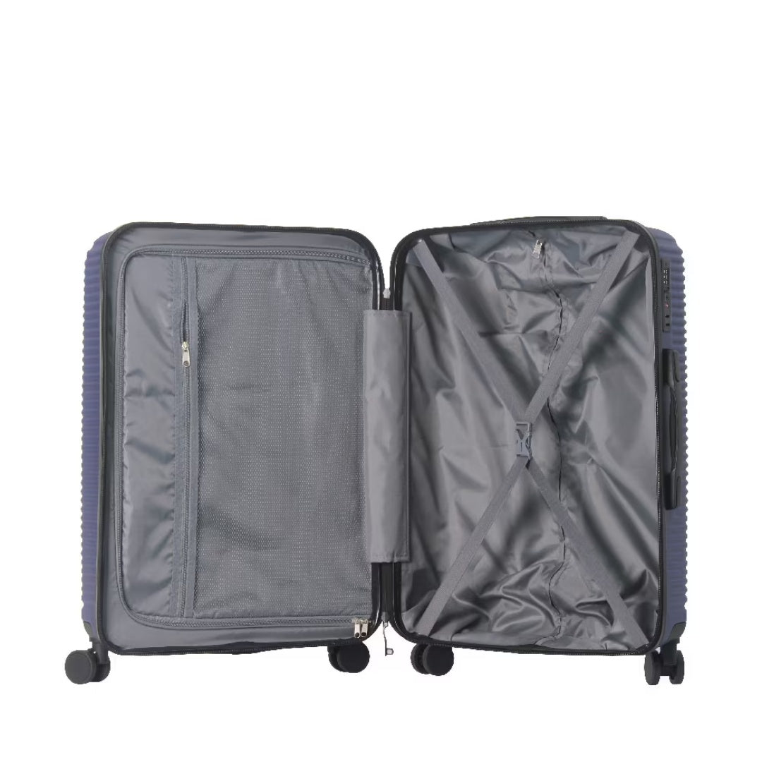 Luggage Sets ABS Hardshell 3pcs Luggage, Lightweight Durable Suitcase Sets Spinner Wheels Suitcase With TSA Lock 20''24''28'' Available Blue
