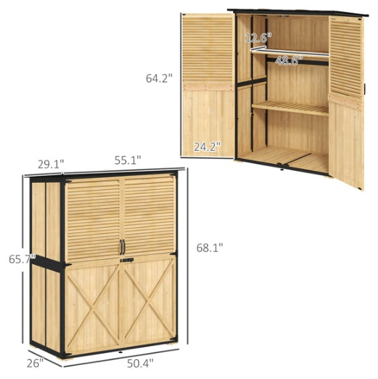 Outdoor Garden Storage Shed Tool House