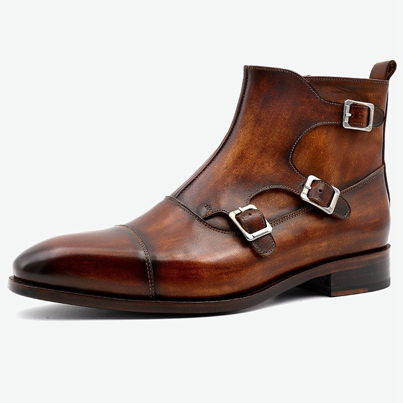 Men's Handmade Leather Breathable Casual Shoes