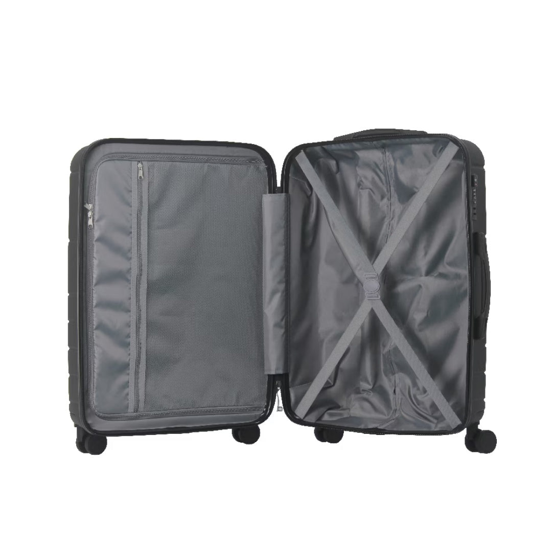 Luggage Sets ABS Hardshell 3pcs Luggage, Lightweight Durable Suitcase Sets Spinner Wheels Suitcase With TSA Lock 20''24''28'' Available Black