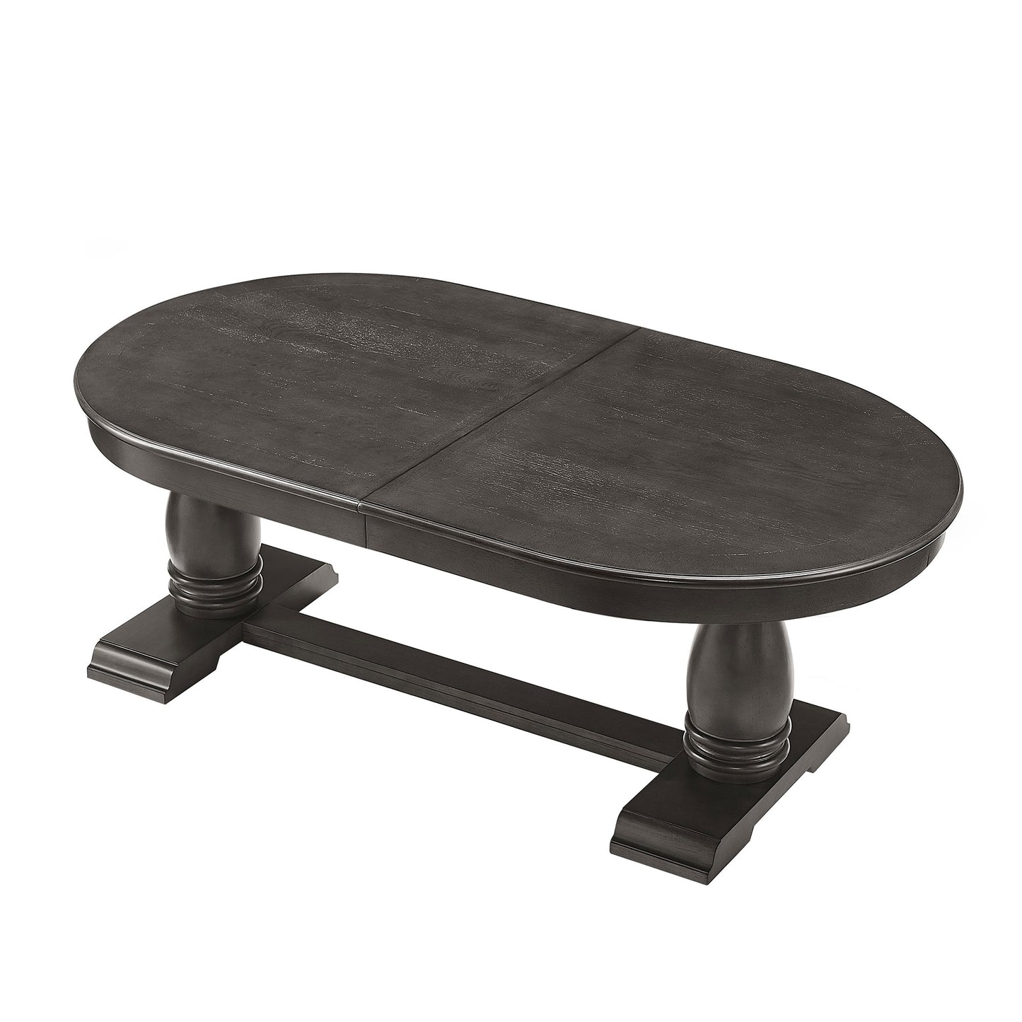 94.06 Inch Extendable Wooden Dining Table For 6 Persons,Long Expandable Curved Dining Table,Mid Century Modern Large Kitchen Table For Living Room,Restaurant